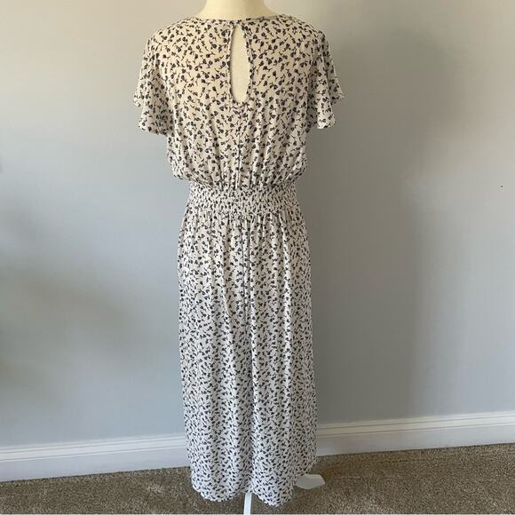 Sienna Sky Floral Faux Wrap Maxi Dress Medium - Picture 5 of 12